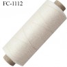 Bobine 500 m fil Polyester n° 80 naturel 500 mètres fil européen bobiné en Europe ou France certifié oeko tex