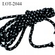 Cordon 6 mm ou lacet ou lacette en coton très très solide couleur noir fabriqué en Europe prix au mètre