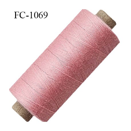 Bobine 1000 m fil Polyester n° 80 rose 1000 mètres bobiné en France 