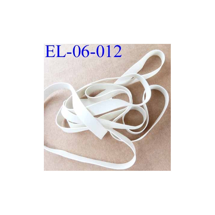 Le lot de 10 mètres Elastique caoutchouc  naturel largeur 6 mm x 0.5 mm  couleur naturel