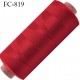 Bobine 1000 m fil mousse polyamide n° 120 couleur pèche ou abricot clair lumineux longueur de 1000 mètres bobiné en France