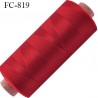 Bobine 1000 m fil mousse polyamide n° 120 couleur pèche ou abricot clair lumineux longueur de 1000 mètres bobiné en France