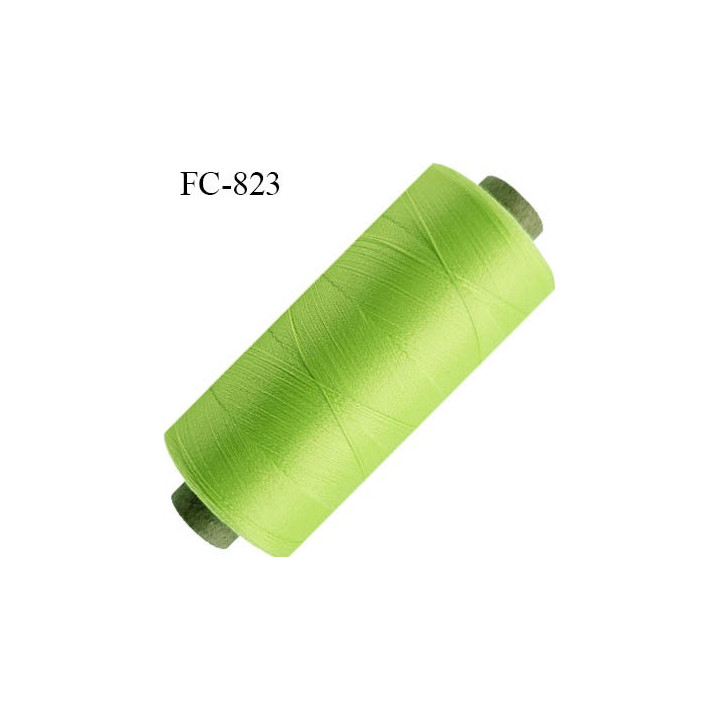 Bobine 1000 m fil mousse polyamide n° 120 couleur orange lumineux longueur de 1000 mètres bobiné en France