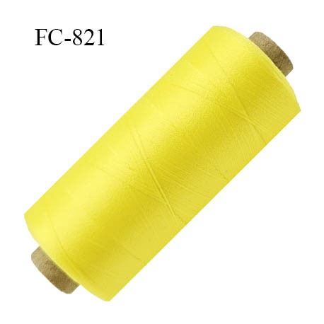 Bobine 1000 m fil mousse polyamide n° 120 couleur pèche ou abricot clair lumineux longueur de 1000 mètres bobiné en France