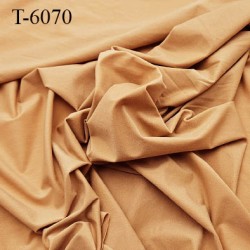 Tissu lycra élasthanne doux brillant bronze très haut de gamme largeur 175 cm prix pour 10 cm de long et 175 cm de large