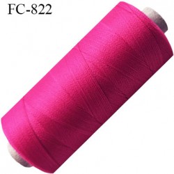 Bobine de 500 m fil mousse polyamide n° 120 couleur fushia longueur de 500 mètres bobiné en France