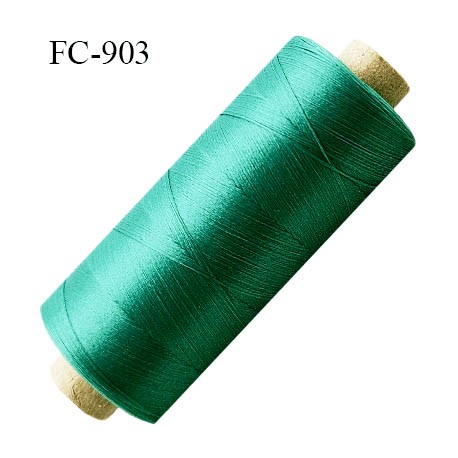 Bobine de 500 m fil mousse polyamide n° 120 couleur fushia longueur de 500 mètres bobiné en France