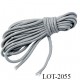 Cordon ou lacet 4 mm synthétique très très solide couleur noir et blanc diamètre 4 mm prix au mètre