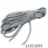 Cordon ou lacet 4 mm synthétique très très solide couleur noir et blanc diamètre 4 mm prix au mètre