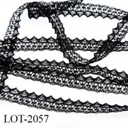 Dentelle 8 mm couleur noir en nylon Fabriqué en FRANCE largeur 8 mm