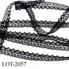 Dentelle 8 mm couleur noir en nylon Fabriqué en FRANCE largeur 8 mm