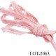 Le lot 10 m ou 50 m ou 100 m d'élastique picot 7 mm lingerie haut gamme couleur rose