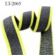 élastique 30 mm aspect velours spécial lingerie, sport très belle qualité anthracite doux certifié oeko tex prix au mètre