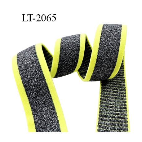 élastique 30 mm aspect velours spécial lingerie, sport très belle qualité anthracite doux certifié oeko tex prix au mètre