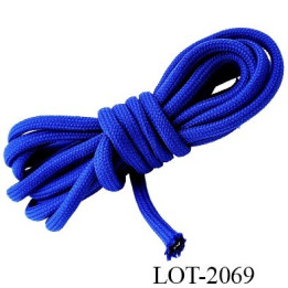 Le lot de 10 mètres Cordon rond 5 mm ou lacet  très très solide couleur fuchsia diamètre 5 millimètres bobiné en France