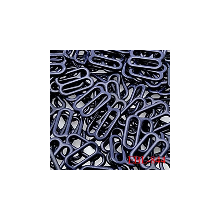 Boucle de réglage 12 mm réglette métal laqué bleu marine pour soutien gorge largeur intérieur 12 mm  haut de gamme