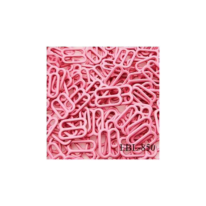 Boucle de réglage 10 mm réglette métal laqué rose pour lingerie largeur intérieur 10 mm  haut de gamme