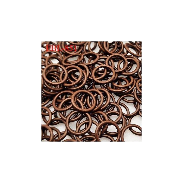 Anneau de réglage 9 mm métal marron clair pour lingerie largeur intérieur 9 mm  haut de gamme