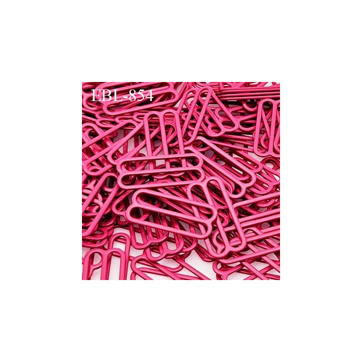 Boucle de réglage 30 mm en métal laqué couleur fuchsia pour lingerie largeur intérieur 30 mm  haut de gamme