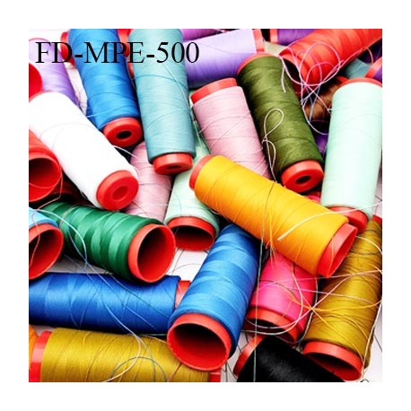 Déstockage 500 Grammes de cônes de fil mousse polyester couleurs et longueur aléatoires photo non contractuelle