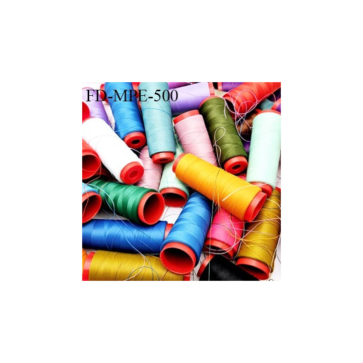 lot de 10 cônes  surprise de destockage  1000 m de fil  polyester  fil n° 120  bobiné en France