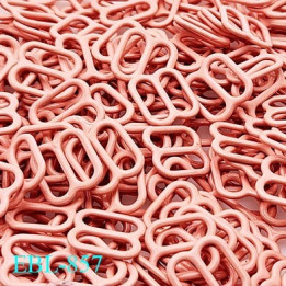 Boucle de réglage 10 mm en métal laqué couleur rose pour lingerie largeur intérieur 10 mm  haut de gamme
