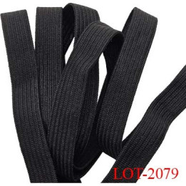 Le lot de 10 Mètres Elastique couture noir largeur 10 mm allongement + 100% bonne élasticité