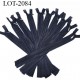 Le lot de 10 fermetures zip invisible longueur 22 cm couleur bleu marine non séparable largeur 2.5 cm glissière nylon 4 mm