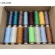 Lot de 32 bobines longueur 500 m fil couture machine à coudre et main fil polyester 120 bobiné en France
