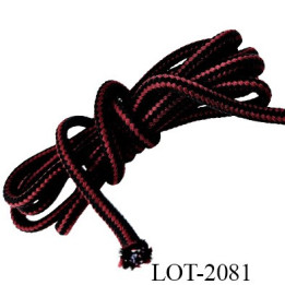 Lot 10 mètres Cordon ou lacet 4 mm synthétique et coton très très solide couleur gris diamètre 4 mm