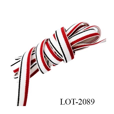 élastique 15 mm + picot lingerie et autre très haut de gamme couleur écru fabriqué en France