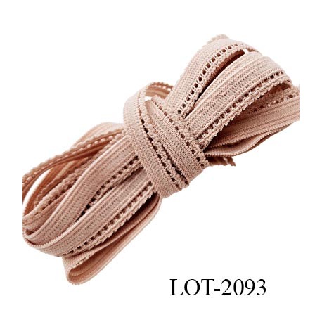 Le lot de 10 m d'élastique picot 10 mm lingerie haut gamme couleur chair rosé