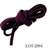 Lot de 10 m Cache armature et baleine élastique élasthanne mousse largeur 9 mm épaisseur 3 mm couleur prune superbe
