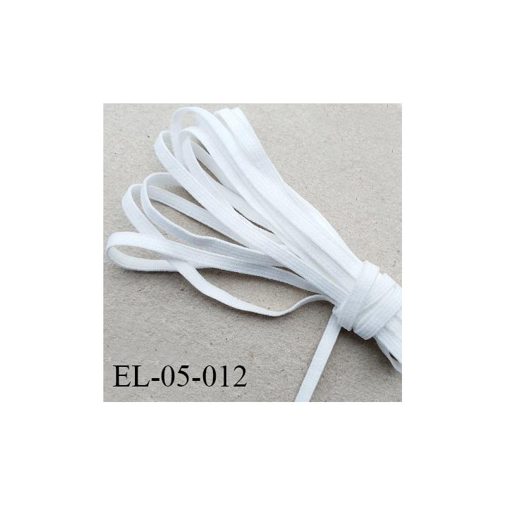 Elastique 5 mm spécial lingerie et autres Eco Tex lavable 60° couleur naturel fabriqué en Europe prix au mètre