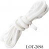 Elastique 5 mm spécial lingerie et autres Eco Tex lavable 60° couleur naturel fabriqué en Europe prix au mètre