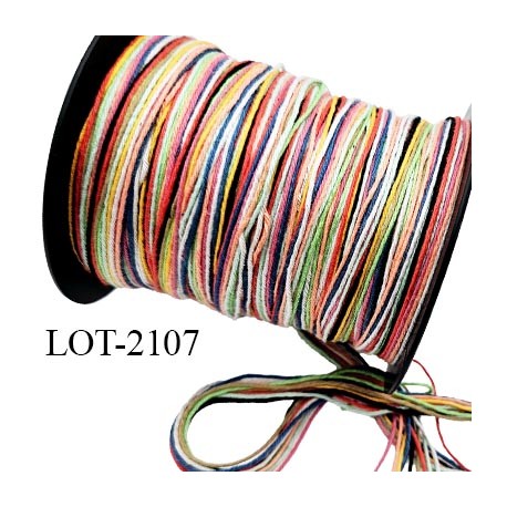 La bobine de 4 x 9 couleurs soit 36 Echevettes de 10 mètres chaque coton retors art 89 mat pour canevas et bracelet brésilien