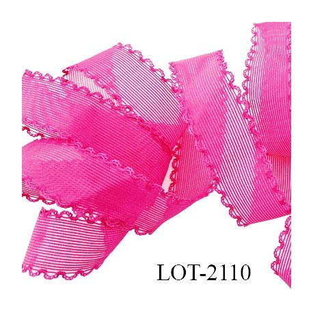 élastique 25 mm + picot lingerie et autre très haut de gamme couleur lie de vin