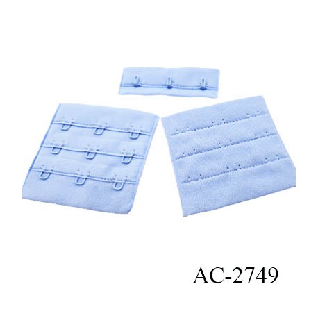 Agrafes 57 mm attache SG haut de gamme couleur Améthyste 1 rangée 3 crochets largeur 57 mm hauteur 24 mm