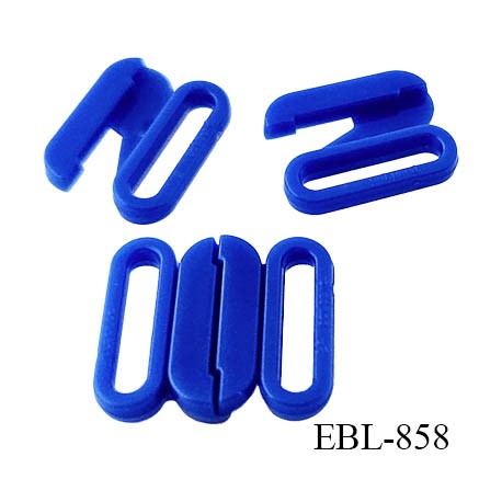 Boucle clip 25 mm attache réglette pvc spécial maillot de bain couleur bleu largeur du passage intérieur 25 mm