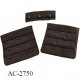 Agrafes 57 mm attache SG haut de gamme couleur marron 3 rangée 3 crochets largeur 57 mm hauteur 55 mm