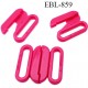 Boucle clip 25 mm attache réglette pvc spécial maillot de bain couleur bleu largeur du passage intérieur 25 mm