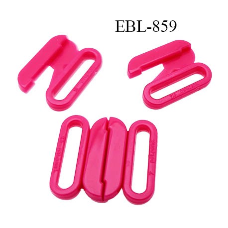 Boucle clip 25 mm attache réglette pvc spécial maillot de bain couleur bleu largeur du passage intérieur 25 mm
