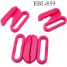 Boucle clip 25 mm attache réglette pvc spécial maillot de bain couleur bleu largeur du passage intérieur 25 mm
