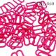 Boucle clip 25 mm attache réglette pvc spécial maillot de bain couleur bleu largeur du passage intérieur 25 mm