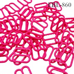 Boucle clip 25 mm attache réglette pvc spécial maillot de bain couleur bleu largeur du passage intérieur 25 mm