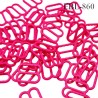Boucle clip 25 mm attache réglette pvc spécial maillot de bain couleur bleu largeur du passage intérieur 25 mm