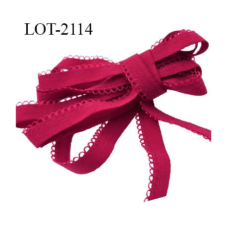 Le lot de 10 m ou 50 m ou 100 m Elastique rouge picot 8 mm spécial lingerie allongement + 110%