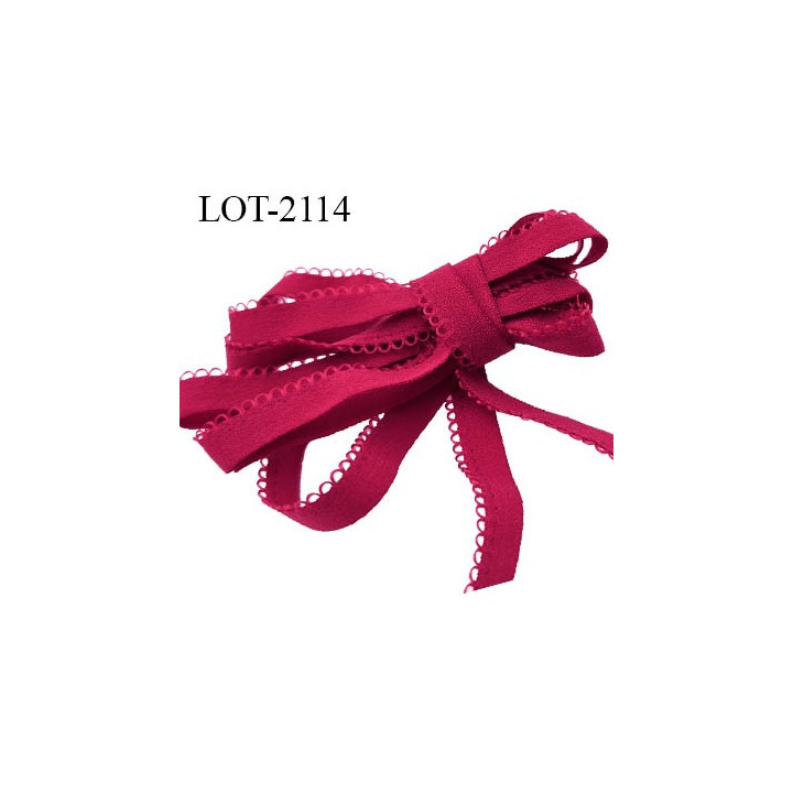 Le lot de 10 m ou 50 m ou 100 m Elastique rouge picot 8 mm spécial lingerie allongement + 110%