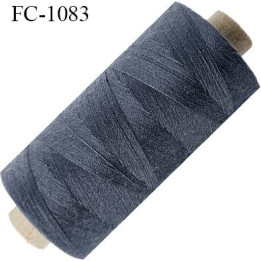 Bobine 1000 m fil Polyester n° 120 blanc 1000 mètres fil européen bobiné en Europe ou France certifié oeko tex