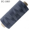 Bobine 1000 m fil Polyester n° 120 blanc 1000 mètres fil européen bobiné en Europe ou France certifié oeko tex